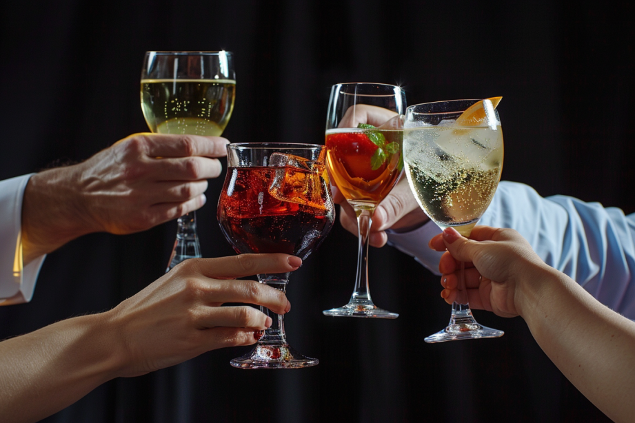 judgediesel. Hands toasting different types of alcoholic bevera 1abb036e 482f 4f91 b2e8 394cabbcadce