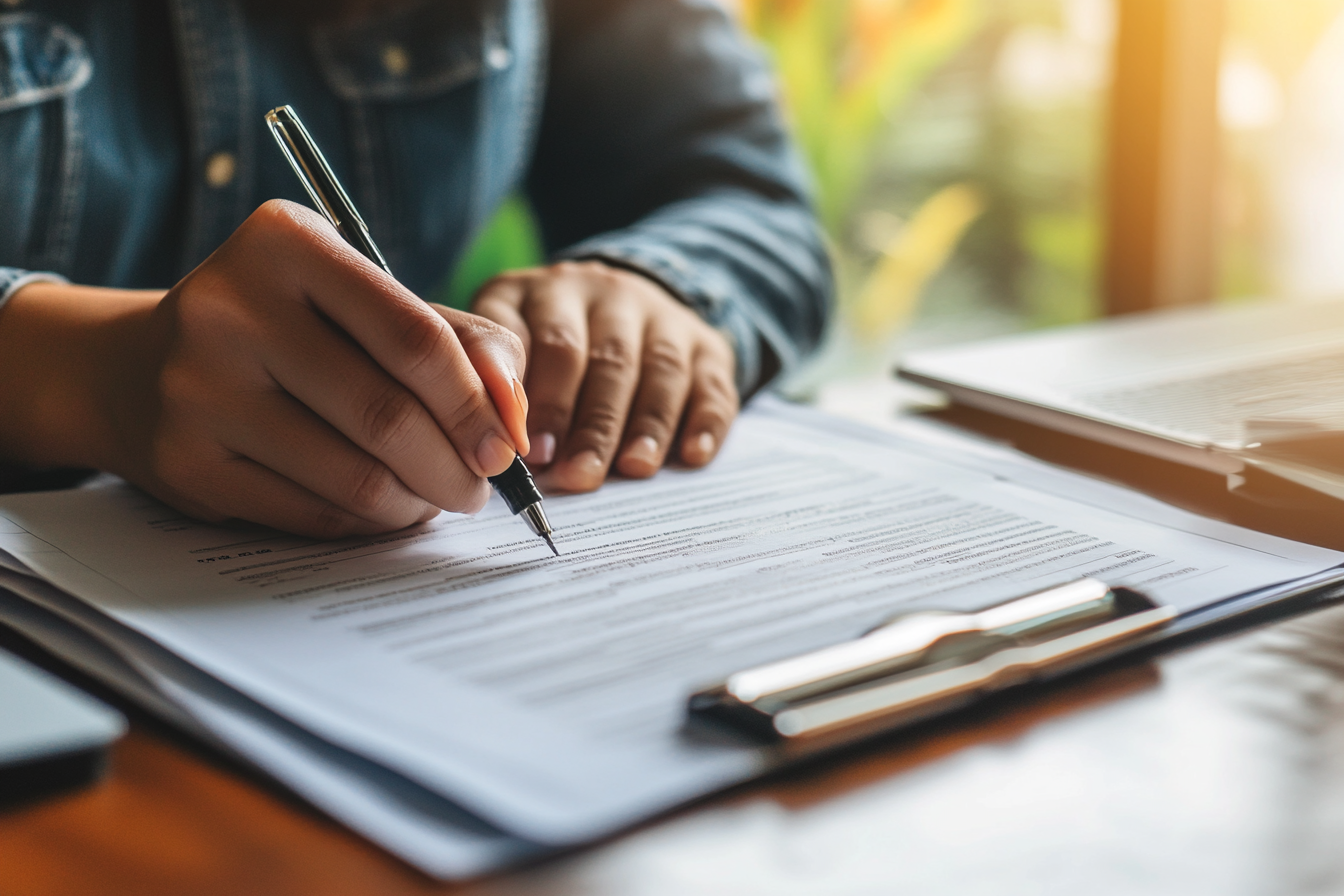 judgediesel. an image of a person signing insurance papers 8k e1854064 7086 42e1 bc05 365653fa482a