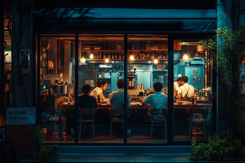 judgediesel. an image of a restaurant with people inside 8k bdcc5492 aab7 42ce a151 42b9d8ffa64f