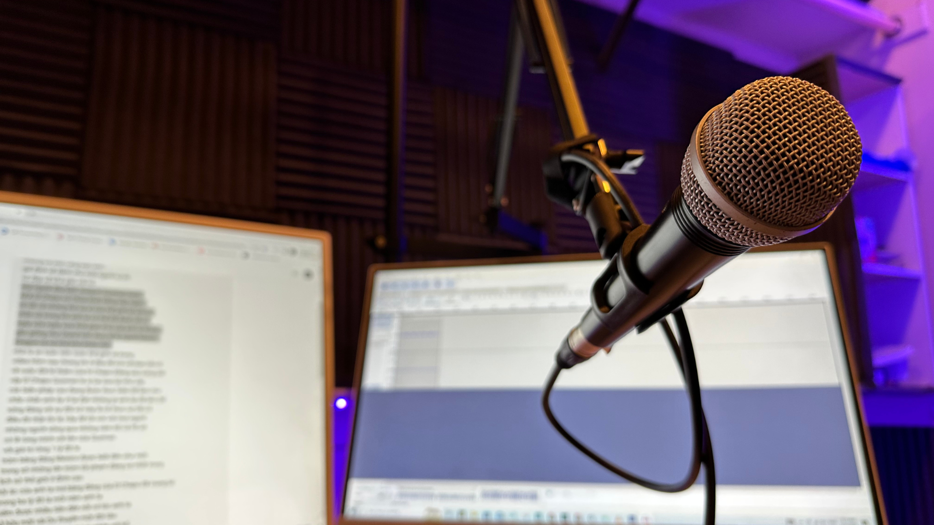 recording setup for an ai business idea